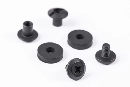 Plastic T3 IWB belt clip hardware pack — detail / close-up