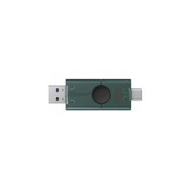 Kingston DataTraveler Duo 128GB USB 3.2 Gen 1 On-The-Go Flash Drive, dual Type A and Type C connectors for versatile data transfer.