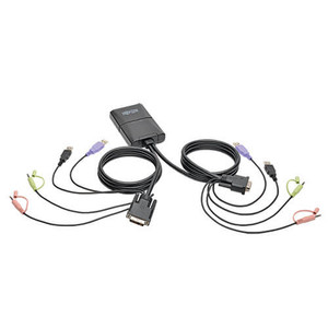 B032-DUA2 | Tripp Lite | KVM switch Rack mounting Black