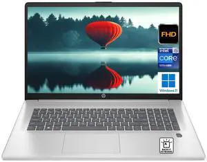 HP Business Laptop 17.3" IPS Full HD Intel Core i5-1335U Intel Iris Xe Graphics 32GB RAM 1TB SSD Fingerprint Reader Backlit Keyboard Long-Battery WiFi 6 Bluetooth 5.2 Webcam Windows 11 Home Silver