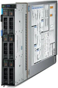 Dell PowerEdge MX740C Server 2x Gold 6152 2.1GHz 22C 64GB 2x 1.92TB SSD H730P