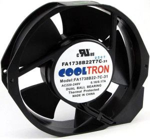 220V / 230V / 240V AC Cooling Fan. 172mm x 150mm x 38mm HS (HS1738B)