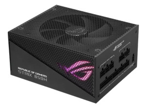 ASUS ROG Strix 850W Gold Aura Edition (Fully Modular Power Supply, 80+ Gold Certified, ATX 3.0, Cybenetics Lambda A++ Certification, PCIe Gen 5.0 Ready, Axial-tech Fan, Aura Sync)