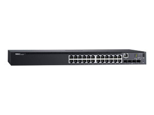 03V8V0 | DELL | Networking N1524 24-Port 24 X 10/100/1000 + 4 X 10 Gigabit Sfp+ Poe+ Rack-Mountable Layer 3 Managed Switch