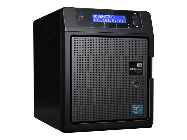 WDBWVL0080KBK-NESN - Western Digital Sentinel DS6100 4-bays 8TB (2 x 4TB) HDD Gigabit Ethernet NAS Storage System