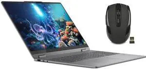 Lenovo Yoga 7i 2-in-1 Copilot+ PC 16" WUXGA Touchscreen Laptop|Intel Core Ultra 5|Intel Arc Graphics|Fingerprint|Backlit| 16GB RAM DDR5 | 512GB SSD | Windows 11 Home | Bundle with Wireless Mouse
