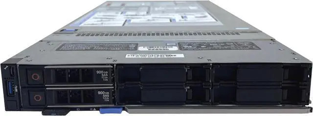 Dell PowerEdge MX740c, 2x Gold 6230 2.1GHz 20-Core CPU, 64GB DDR4 RAM, 2x 3.84TB 12G SAS SSD
