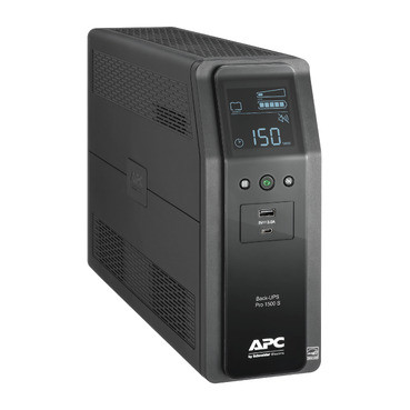 APC Sine Wave UPS Battery Backup & Surge Protector, BR1500ms2 Tower Back-UPS, 1500 VA Backup Battery Power Supply, 10 x NEMA 5-15R, AVR Bundled With 16GB USB Storage