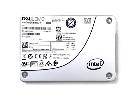 Dell EMC VPP5P / Intel SSDSC2KB480G8R 480GB 2.5" 6Gbps TLC D3 S5610 Series Read Intensive SED SATA Solid State Drive