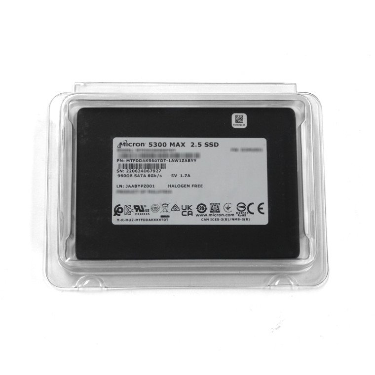 Micron 5300 MAX MTFDDAK960TDT-1AW1ZABYY 960GB 2.5-Inch 6Gbps eTLC Mixed Use SED TCG SATA Solid State Drive