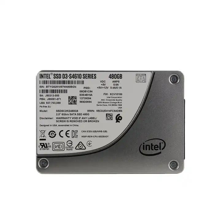 Intel D3 S4610 SSDSC2KG480G801 480GB SED SATA Solid State Drive SSD