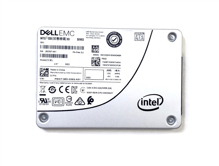 Dell 55J8H 1.92TB SATA Mixed Use 6Gbps 2.5 inch SSD Intel D3-S4610 SSDSC2KG019T8R