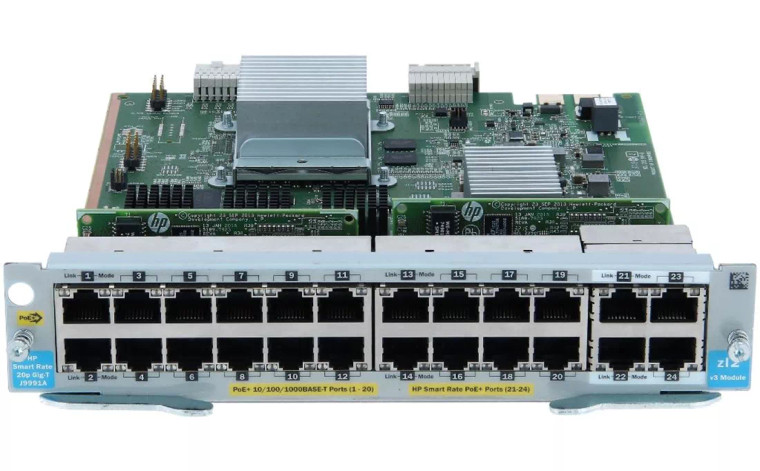 HPE J9991A | 20P PoE+/4P 1/2.5/5/Xgt V3 Zl2 Module f/s