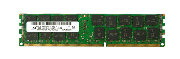 Micron MT36JSF2G72PZ-1G6 16GB DDR3 PC3-12800R RDIMM