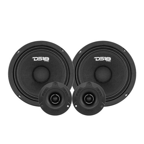 DS18 PRO-GM6.4PK Mid and High Extremely Loud Pro Audio 6.5" Complete Package