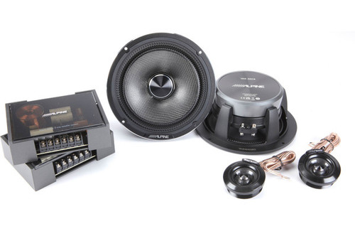 Alpine Status HDZ-65CS Hi-Res 6.5” 100W RMS 2-Way Slim-fit Component Speaker Set