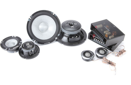 Alpine R2-S653 Next-Generation R-Series Pro 6.5" 100W RMS 3-Way Component Speaker Set