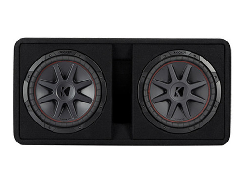 Kicker 48DCVR122 CompVR 12" Dual Subwoofer Vented Enclosure 800W RMS - 2 Ohm