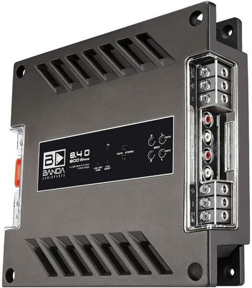 Banda 800.4 2 Ohm Four Channel 200 Watts Max Car Audio Amplifier