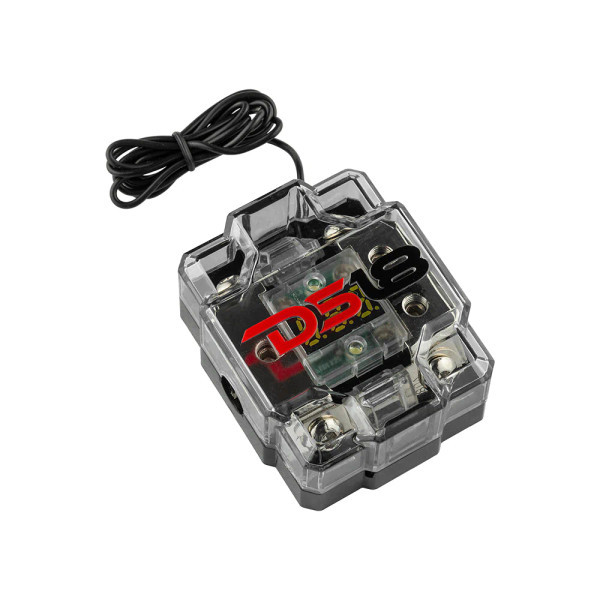 DS18 FDG1224AFS-80A ANL Fuse Holder and Distribution Block 0GA In - 2x4GA Out with Voltmeter