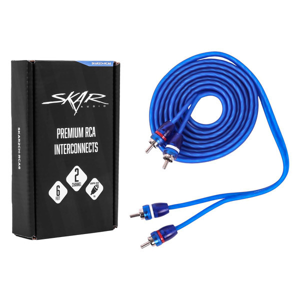 Skar Audio 6ft 2-Channel  Twisted Pair RCA Interconnect Cable