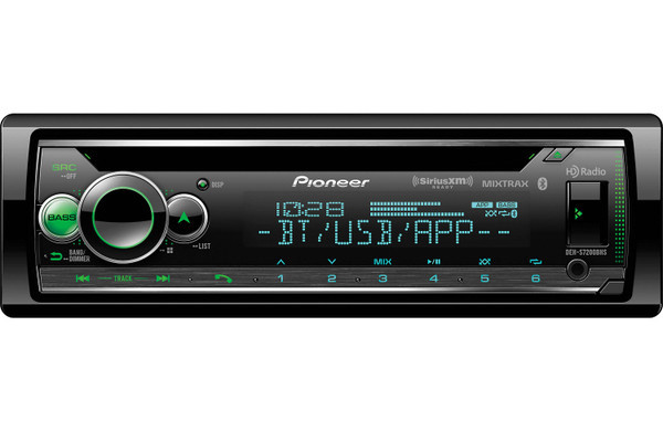 Pioneer DEH-S7200BHS 1-DIN Car In-Dash CD Receiver w/ Bluetooth MIXTRAX HD Radio