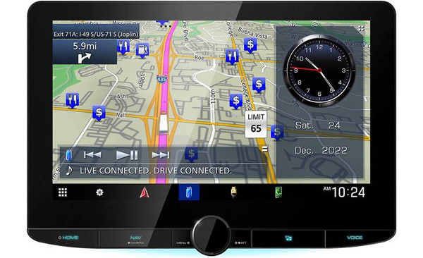 Kenwood DNR1008RVS Digital Multimedia Receiver with Built-in Navigation