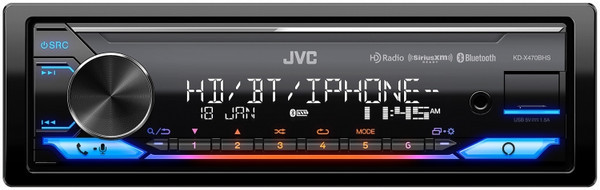 JVC KD-X470BHS Single Din Mechless Digital Media Receiver