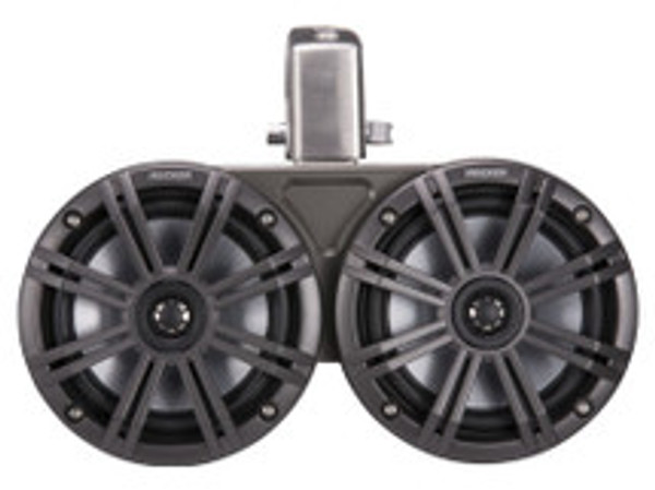 Kicker 45KMTDC65 Dual 6.5" Wakeboard Tower Speakers - Black