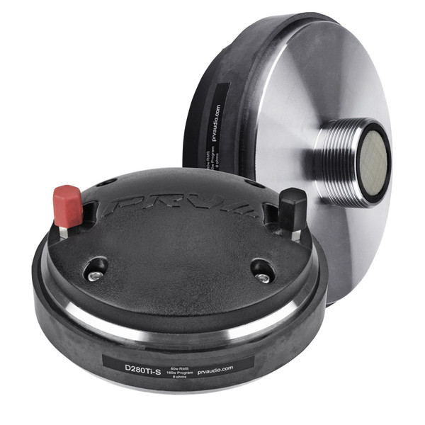 PRV Audio D280Ti-S 1" Titanium Horn Driver 8 Ohm 1-3/8"-18 TPI