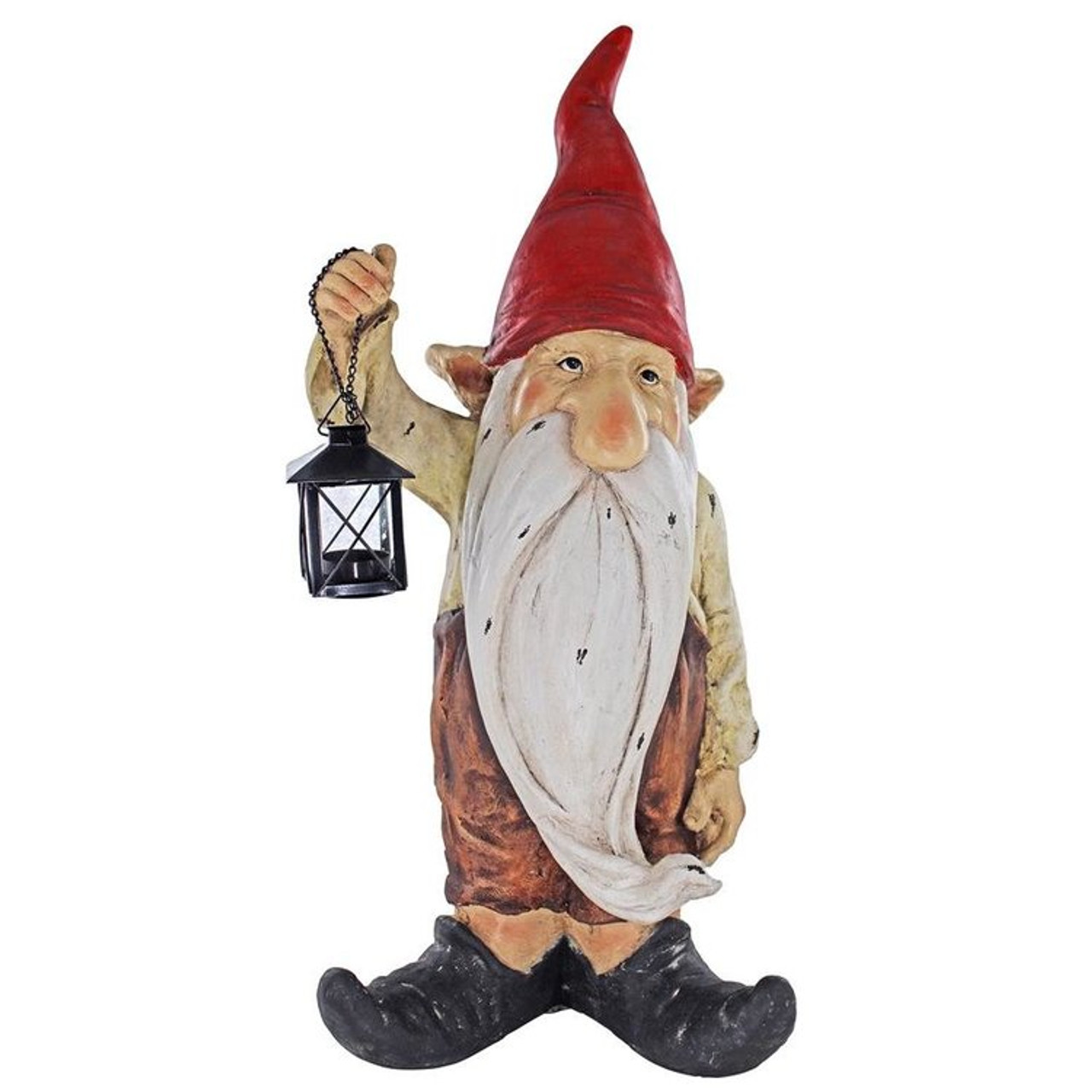 Wheezer Santas Light Holiday Garden Gnome Statue | Plant Addicts