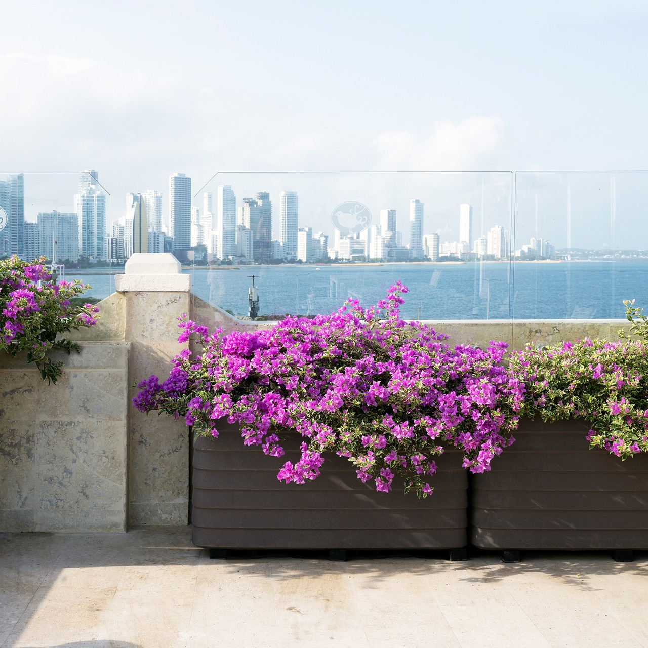 Slat Self-Watering Rectangular Planter