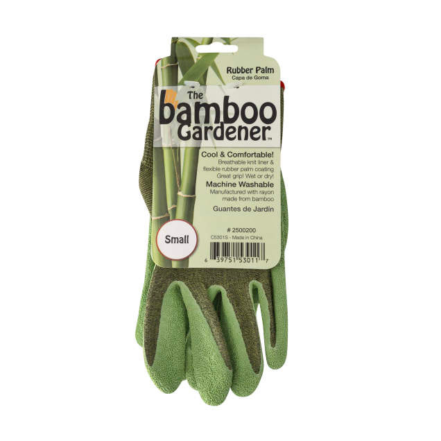 Bamboo Rubber Palm Gardener Gloves Plant Addicts