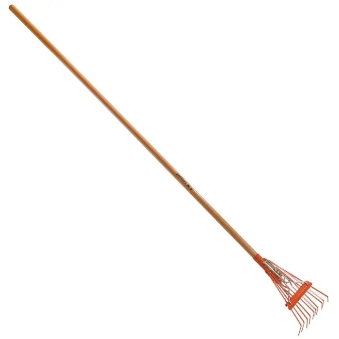 Spring Rake On White Background Narrow Shrub Rake with 8in Head | Plant Addicts