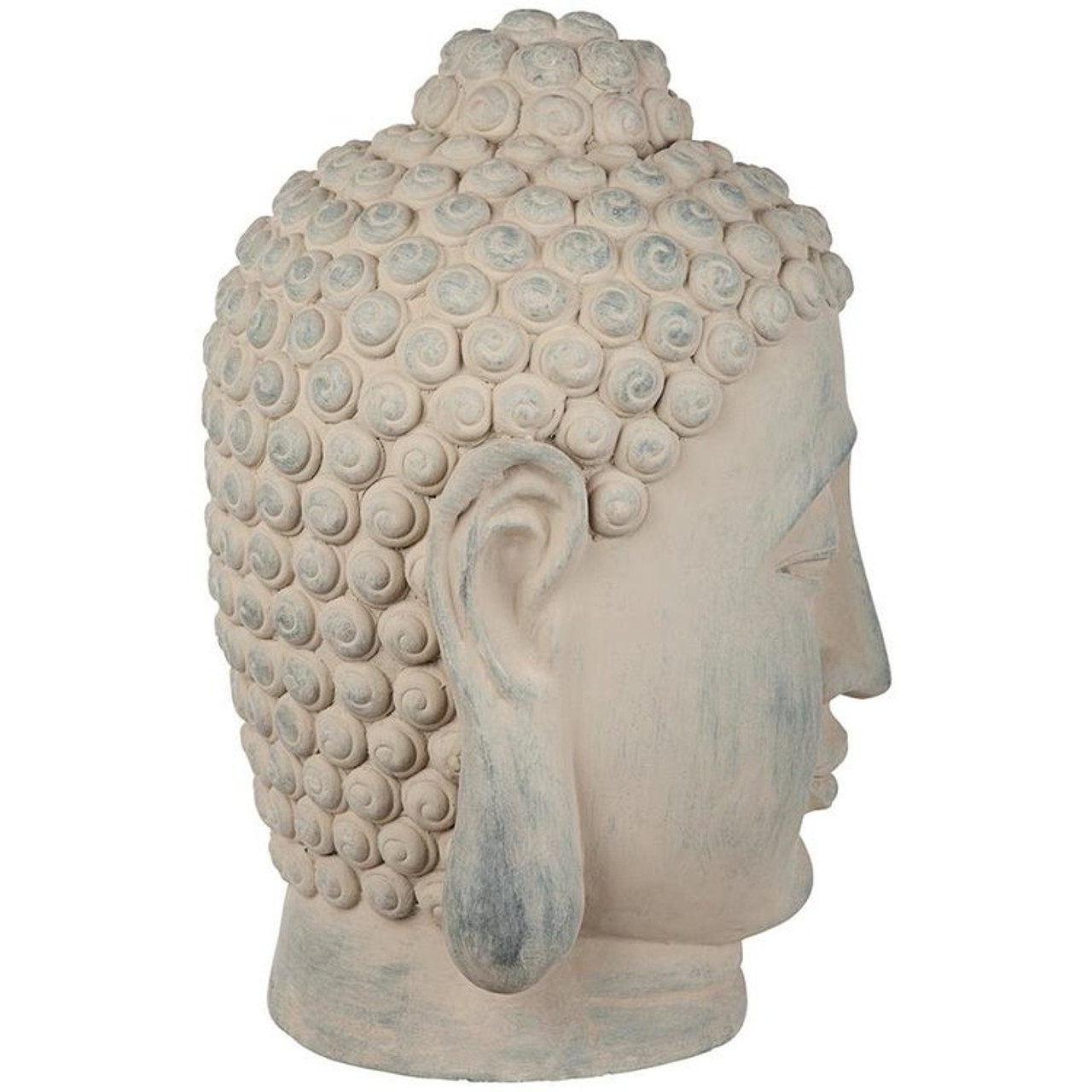 buddha head side view