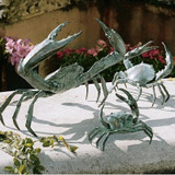 Bronze Crab Sculpture Set Collection