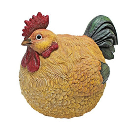 Roly-Poly Ball of Chicken Garden Statue