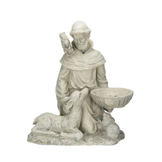St. Francis Feeds the Animals Garden Statue | Plant Addicts