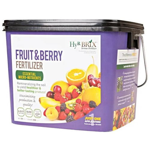 Fruit Berry fertilizer bucket angled view
