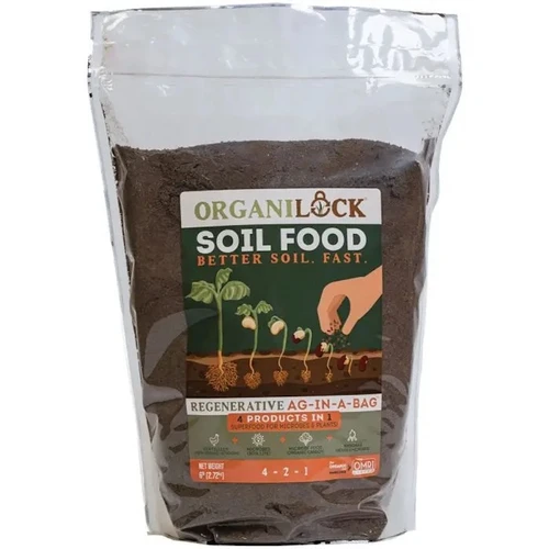 Organilock soil food bag package