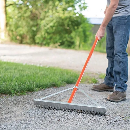 Rake wide landscape rake side view
