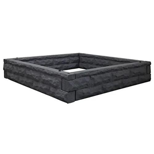 Planter dark gray raised garden bed