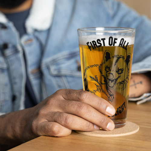 First Of All, I'm A Delight Pint Glass