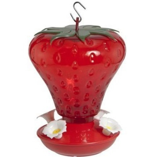 Red Strawberry Hummingbird Feeder