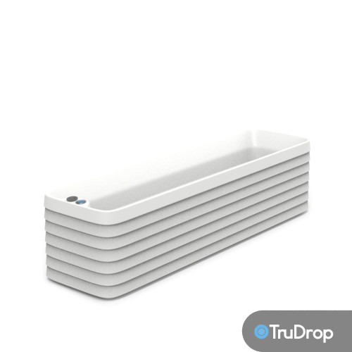 Slat Self-Watering Window Box Planter - Crescent Garden | Plant Addicts