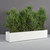 Narbonne Long Rectangular Planter with plants