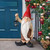 Wheezer Santas Light Holiday Garden Gnome Statue on the Front Porch