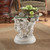 Bernini Cherubs Glass Topped Plant Stand in the living room