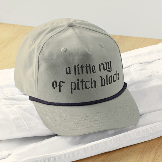 A Little Ray Of Pitch Black Gardening Cap