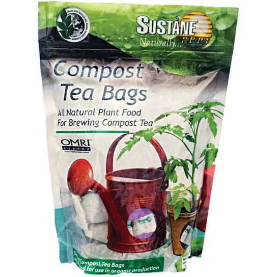 Sustane compost tea fertilizer bag